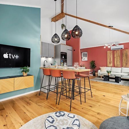 Edler Wohnraum Schwanenteich-Penthouse Mit Garage, Grill, Kaffeevollautomat, Klima, Lift & Terrasse Apartment Zwickau Luaran gambar